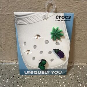 Crocs Uniquely You Super Chill LIT Alien Hemp Leaf Jibbitz Charms 3 Pack